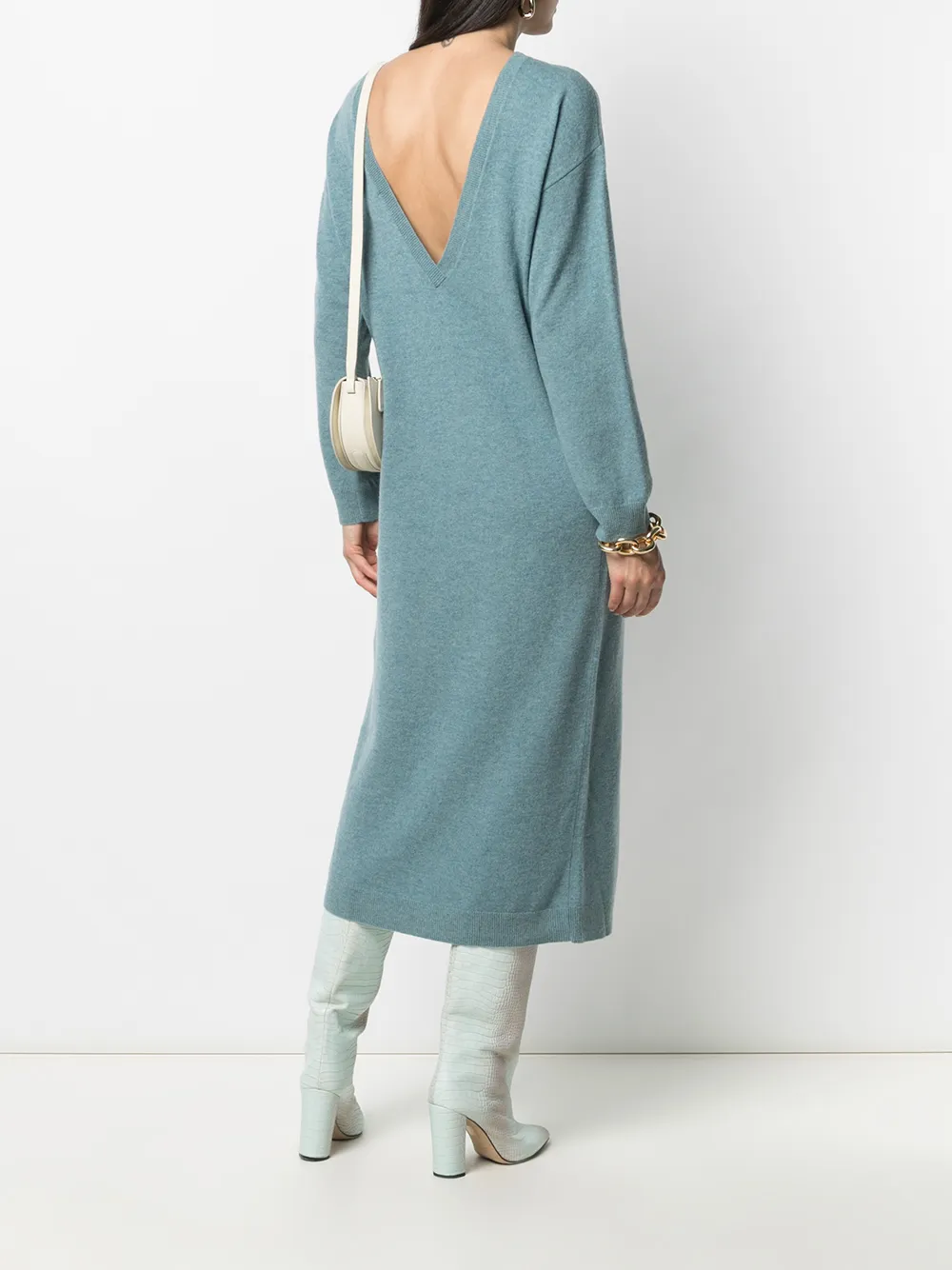 REMAIN Wollen jurk Blauw