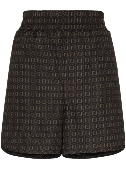 FENDI FF logo-print shorts