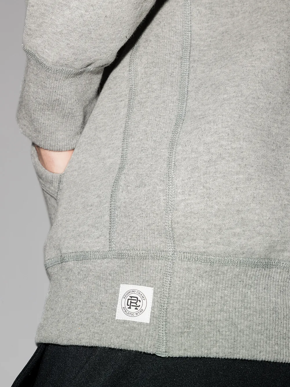 фото Reigning champ меланжевое худи