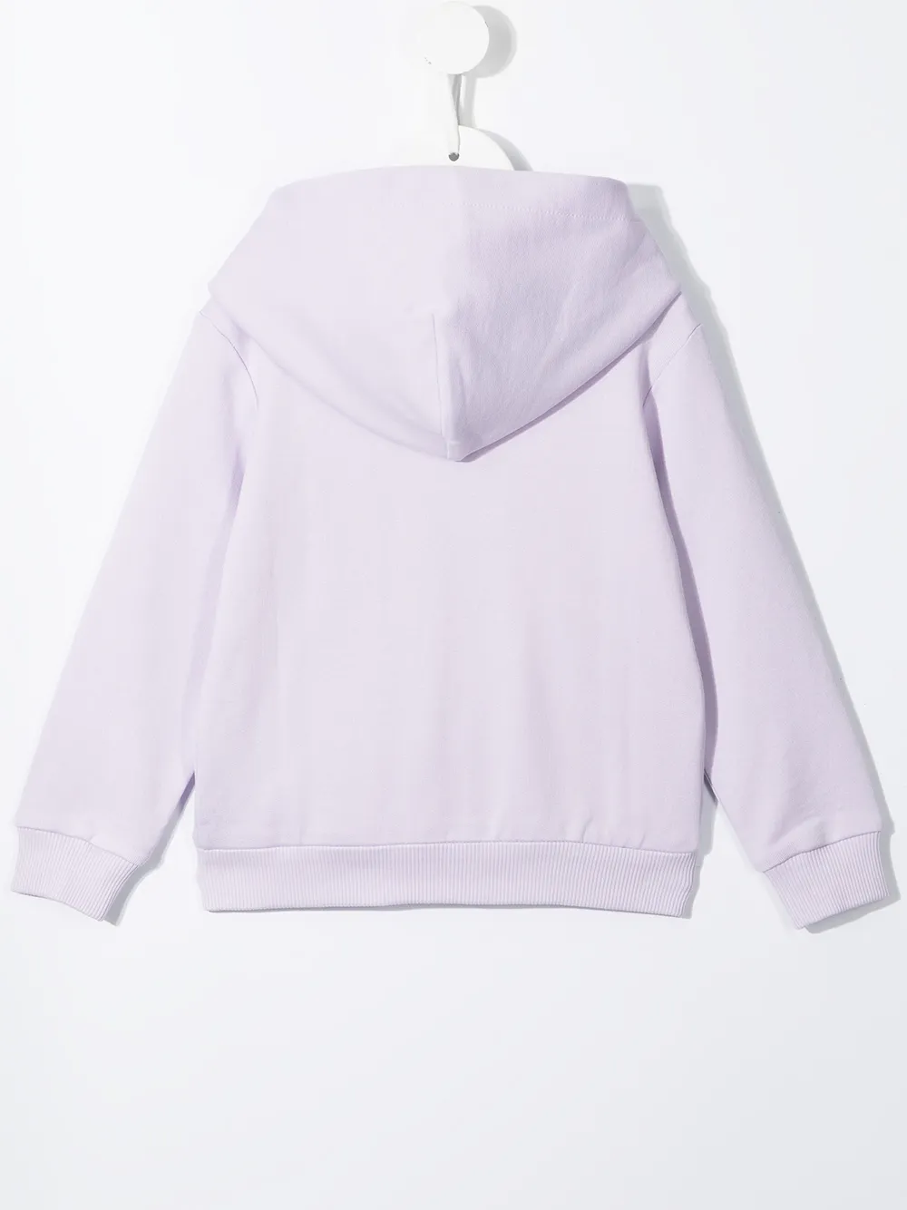 Dolce & Gabbana Kids logo-patch cotton hoodie - Purple