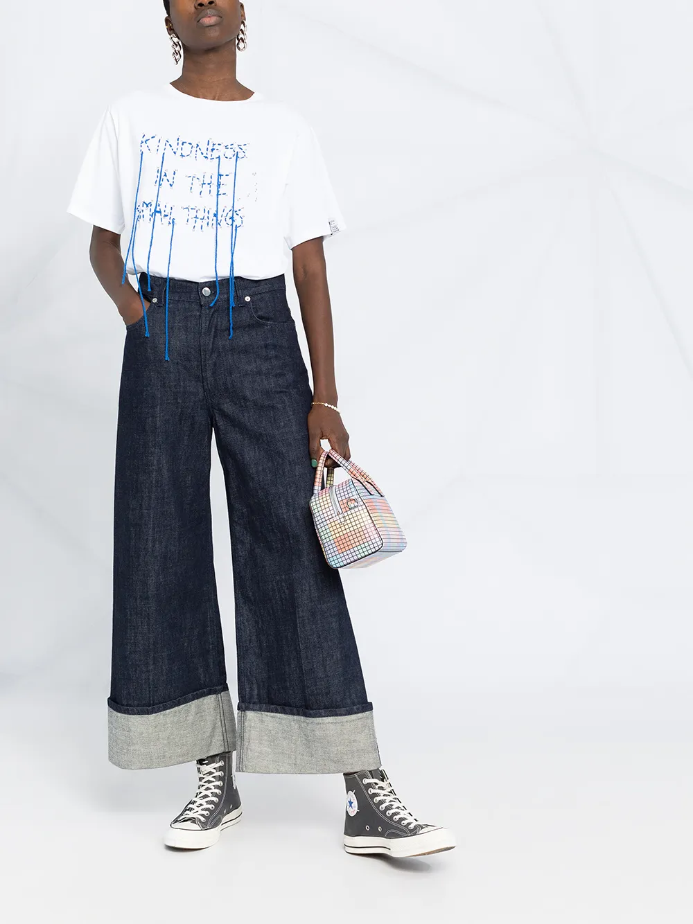 Golden Goose T-shirt met tekst - Wit