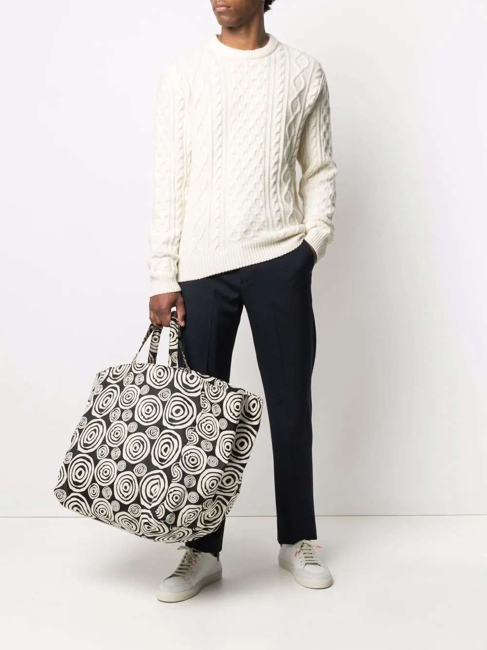 10 CORSO COMO Shopper met print - Beige