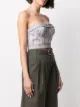 Philosophy Di Lorenzo Serafini bustier checked crop top
