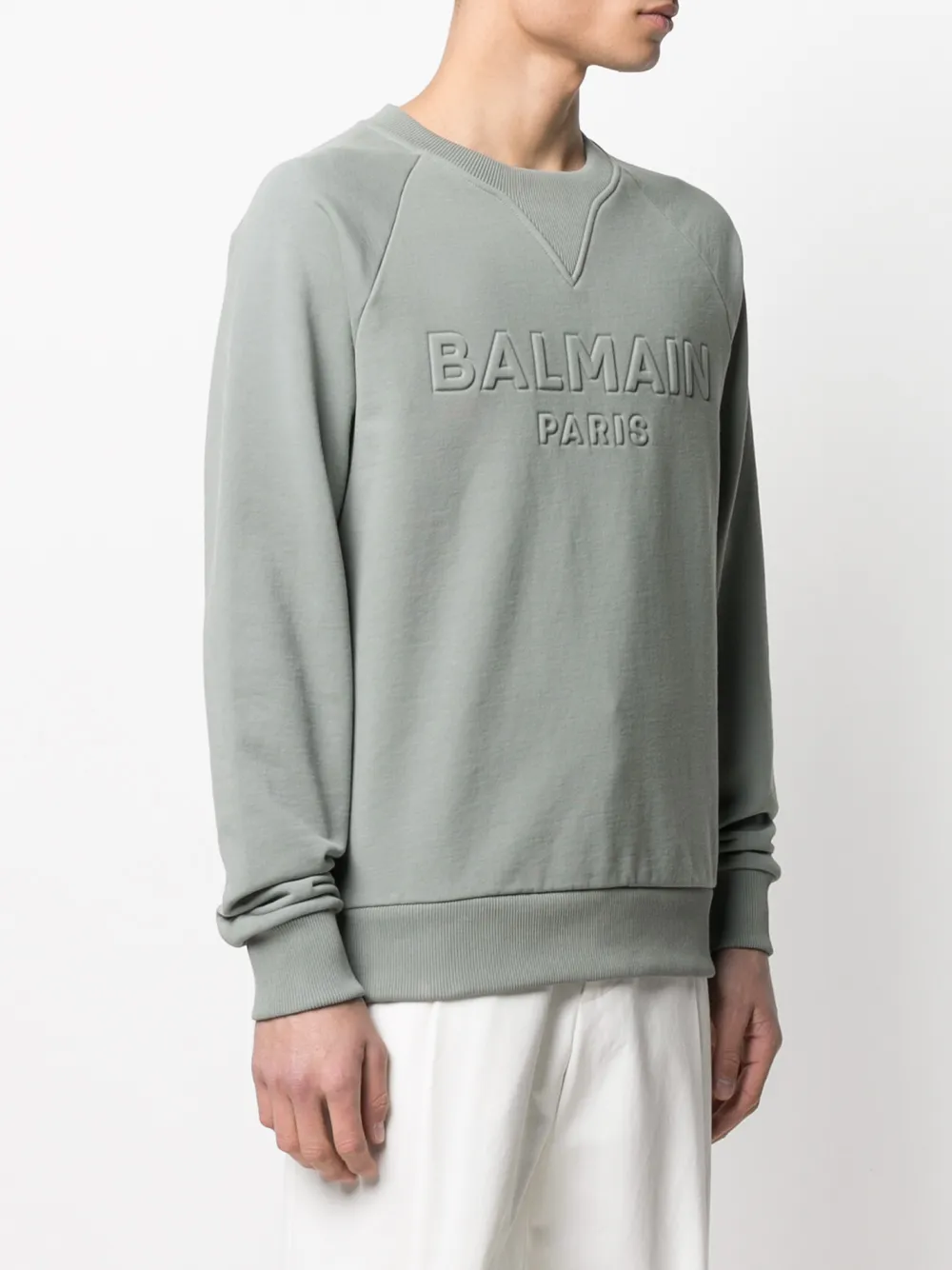 фото Balmain толстовка с тисненым логотипом