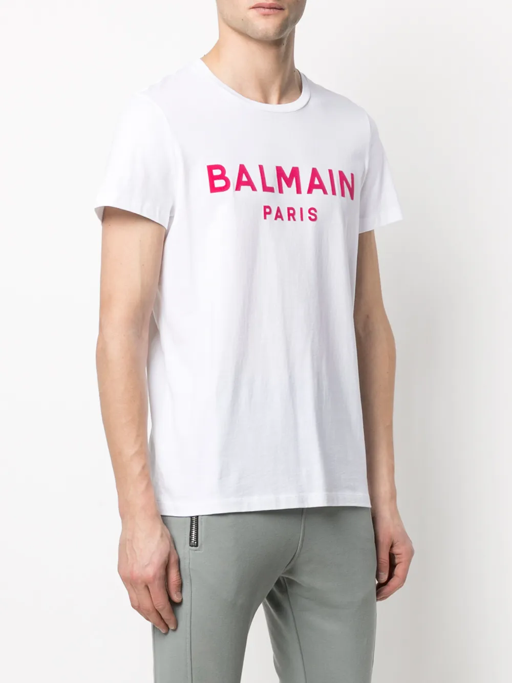 фото Balmain футболка с короткими рукавами и логотипом