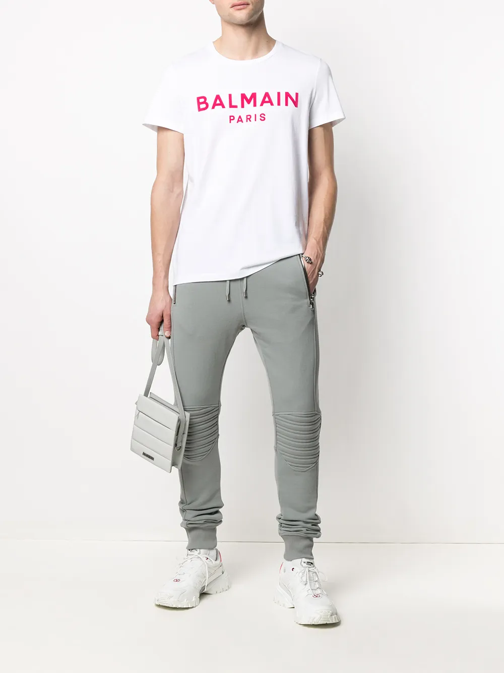 фото Balmain футболка с короткими рукавами и логотипом