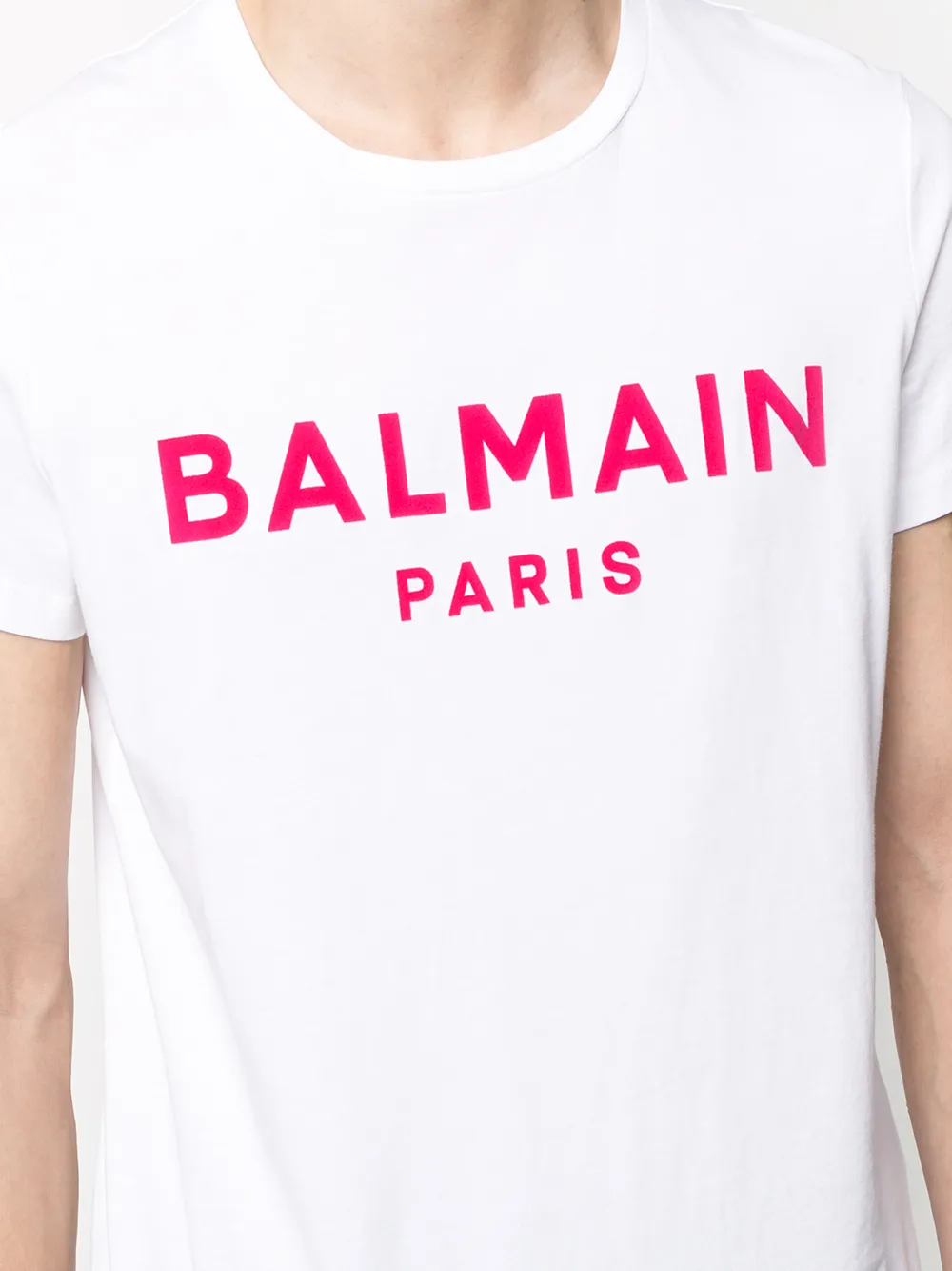 фото Balmain футболка с короткими рукавами и логотипом