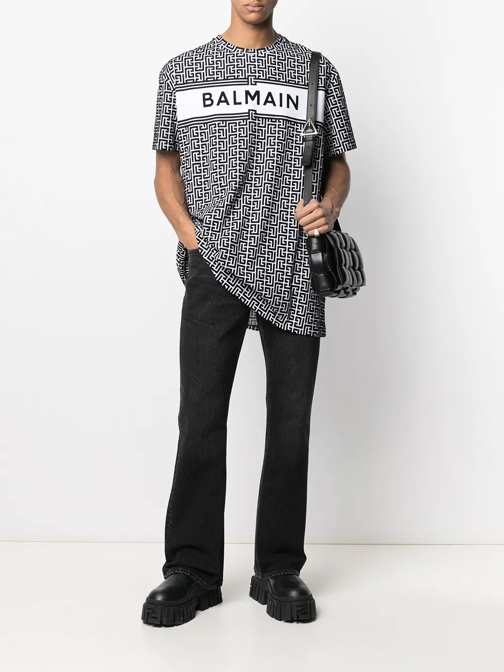 фото Balmain футболка с монограммой