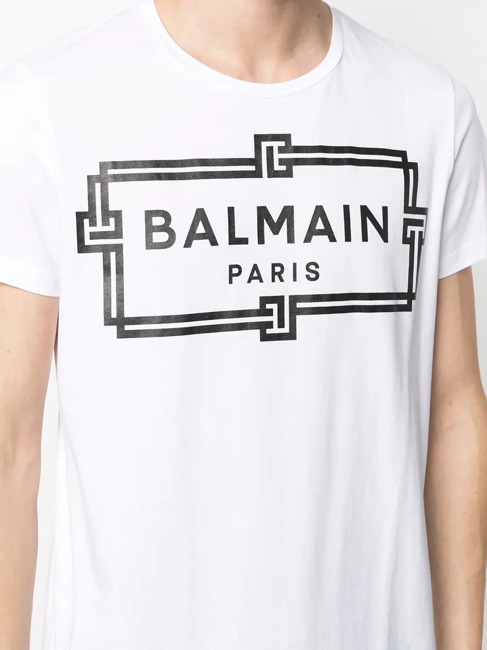 фото Balmain футболка с короткими рукавами и логотипом