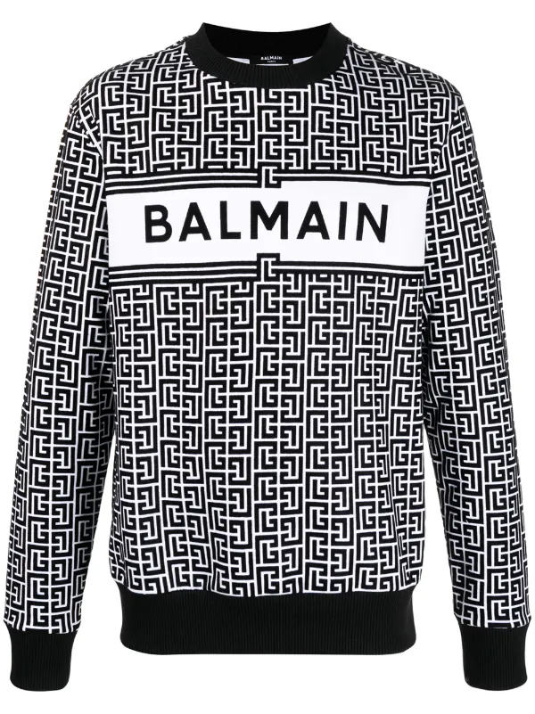 Balmain monogram sweatshirt clearance