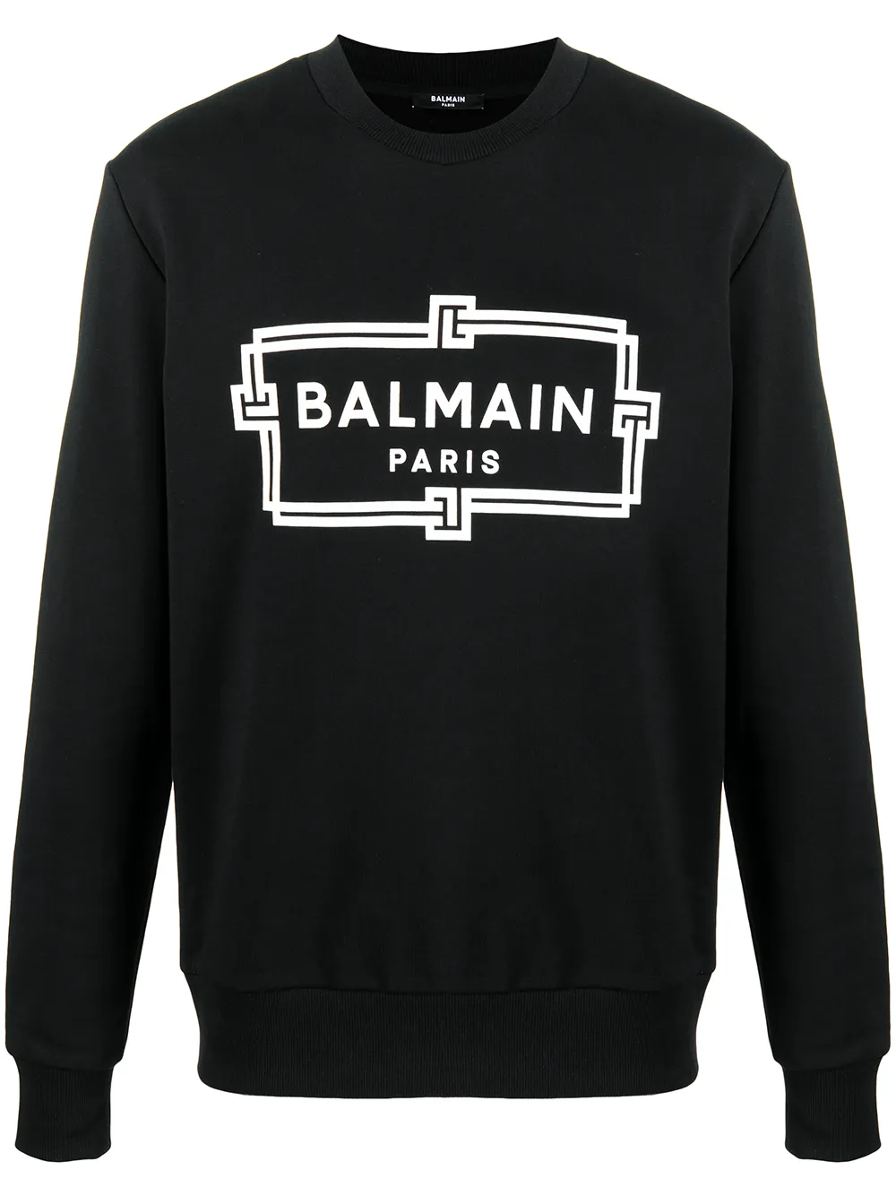 Balmain Box Logo Print Sweatshirt - Farfetch