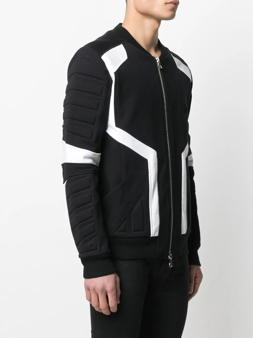 фото Balmain бомбер с тиснением