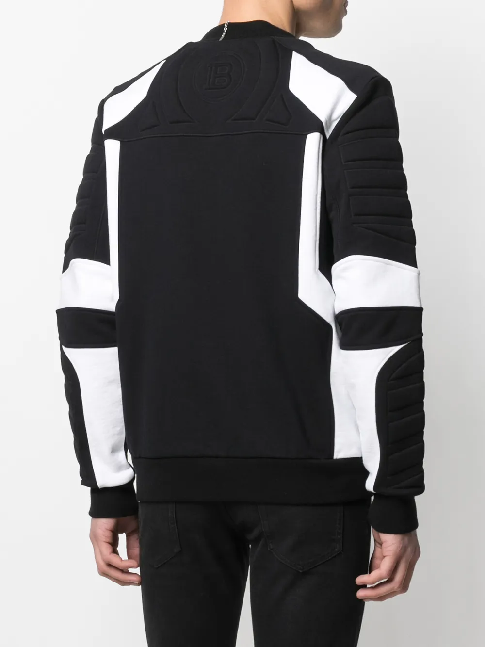 фото Balmain бомбер с тиснением
