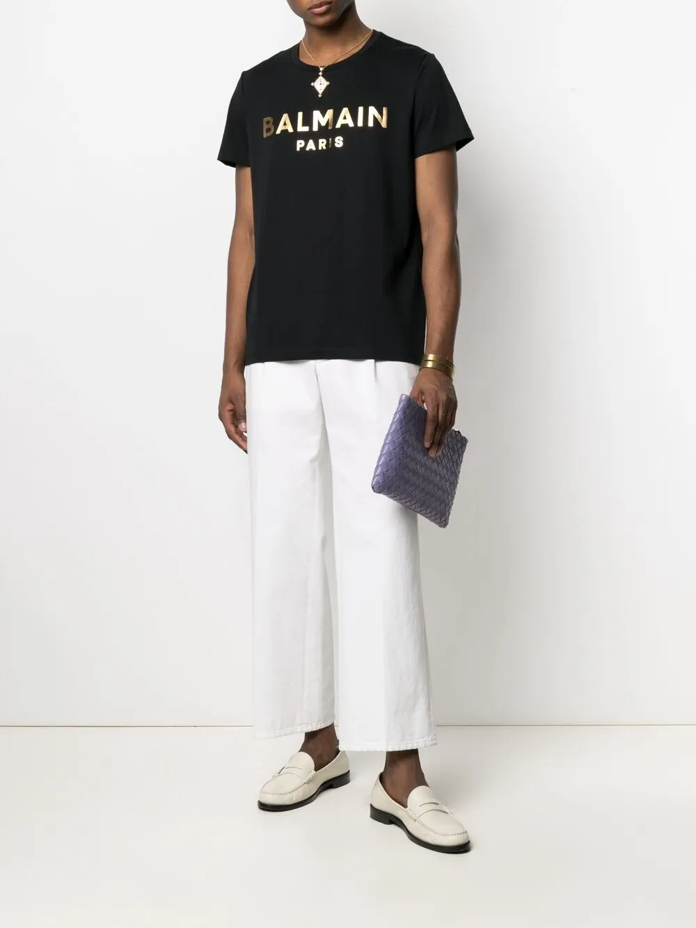 фото Balmain футболка с короткими рукавами и логотипом