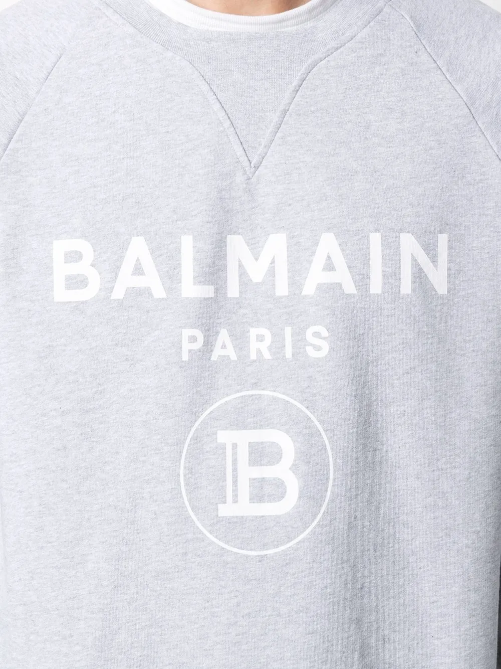 фото Balmain толстовка с длинными рукавами и логотипом