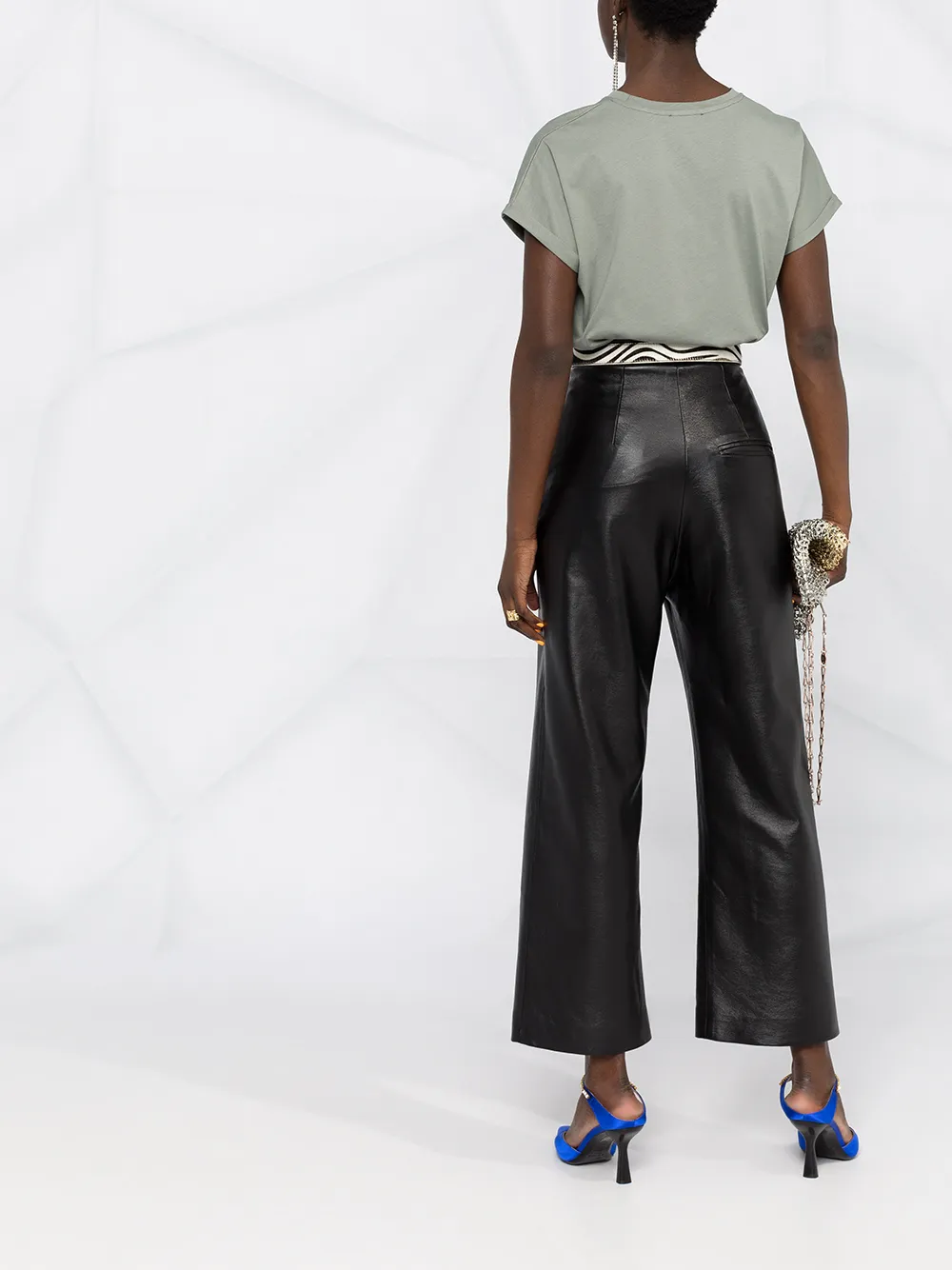 фото Balmain футболка с рукавами кап и логотипом