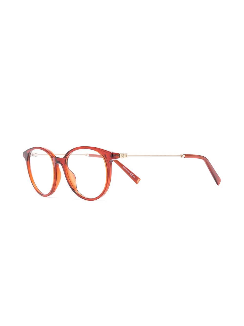 Givenchy Eyewear Bril met rond montuur - Bruin