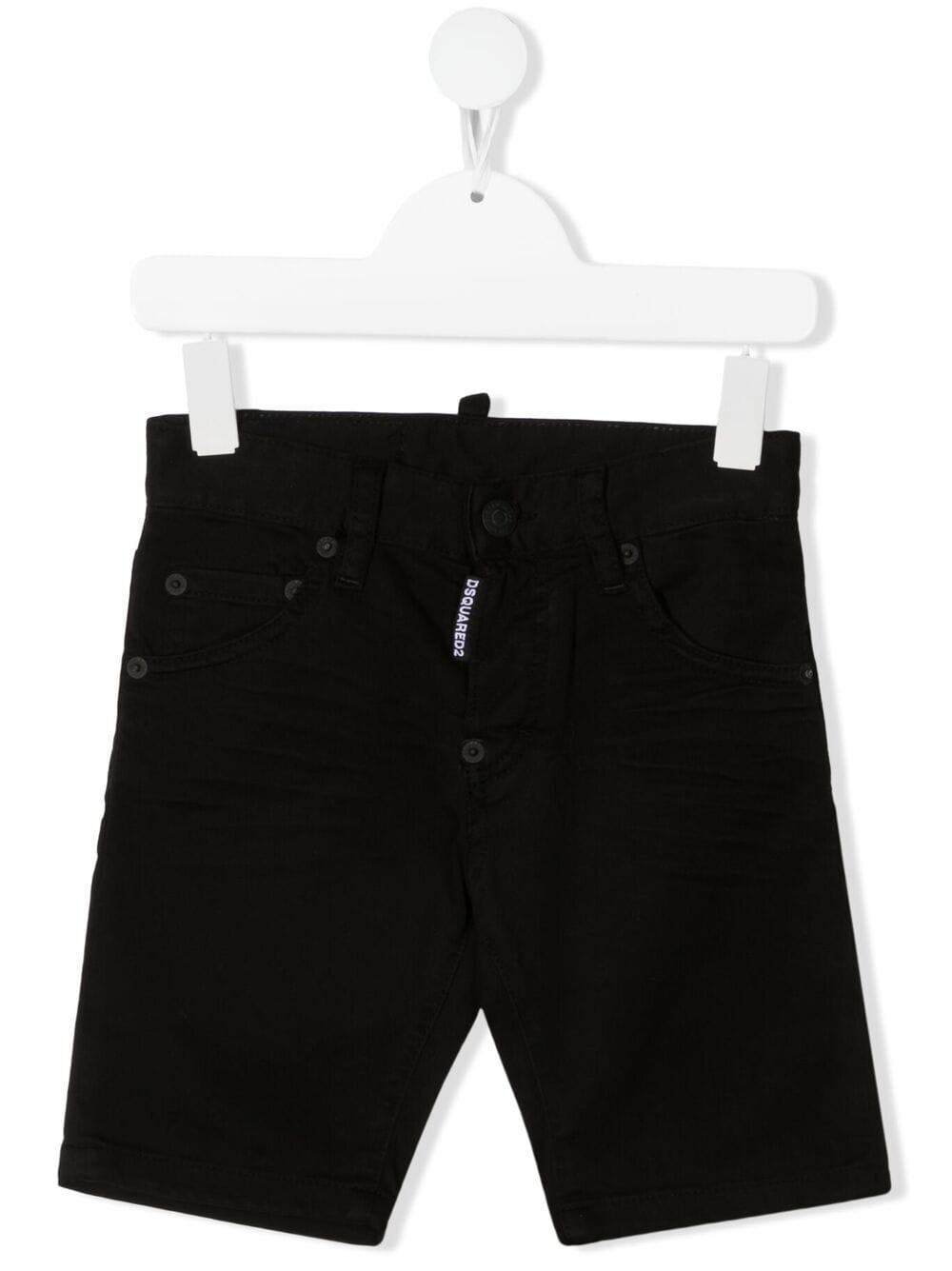 Dsquared2 Kids' Logo-patch Shorts In Black