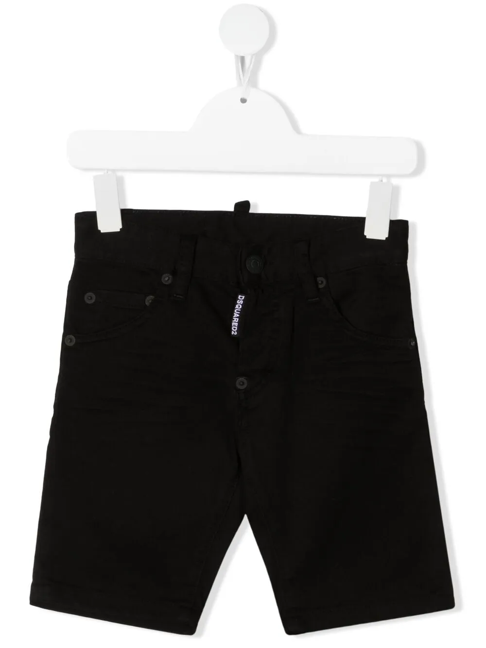 Dsquared2 Kids' Logo-patch Shorts In Black