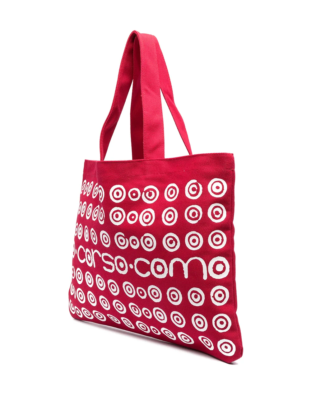 10 Corso Como Spiral Logo Print Tote Bag In Red