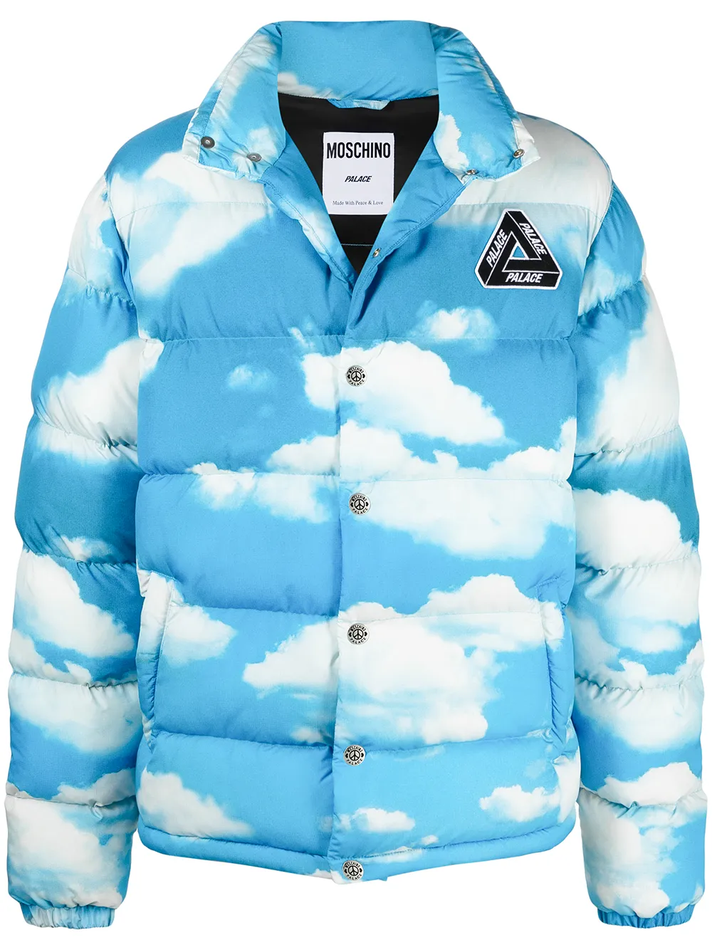 Moschino пуховик из коллаборации с Palace
