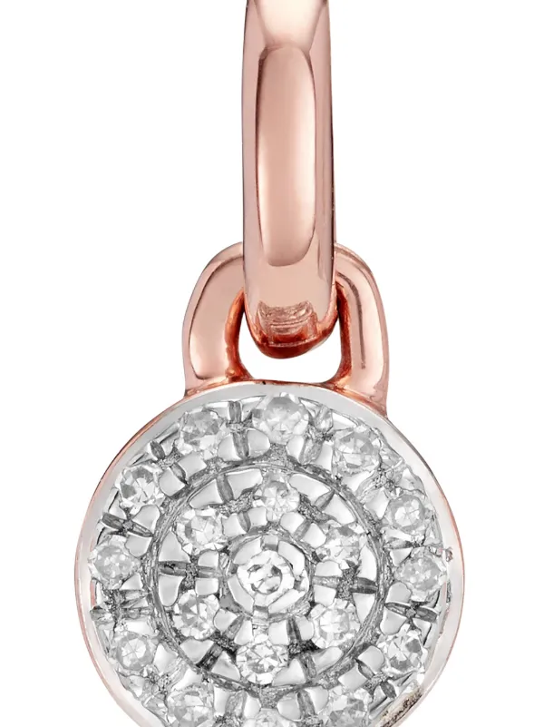 Monica Vinader Fiji Mini Button ダイヤモンド ペンダントチャーム ...