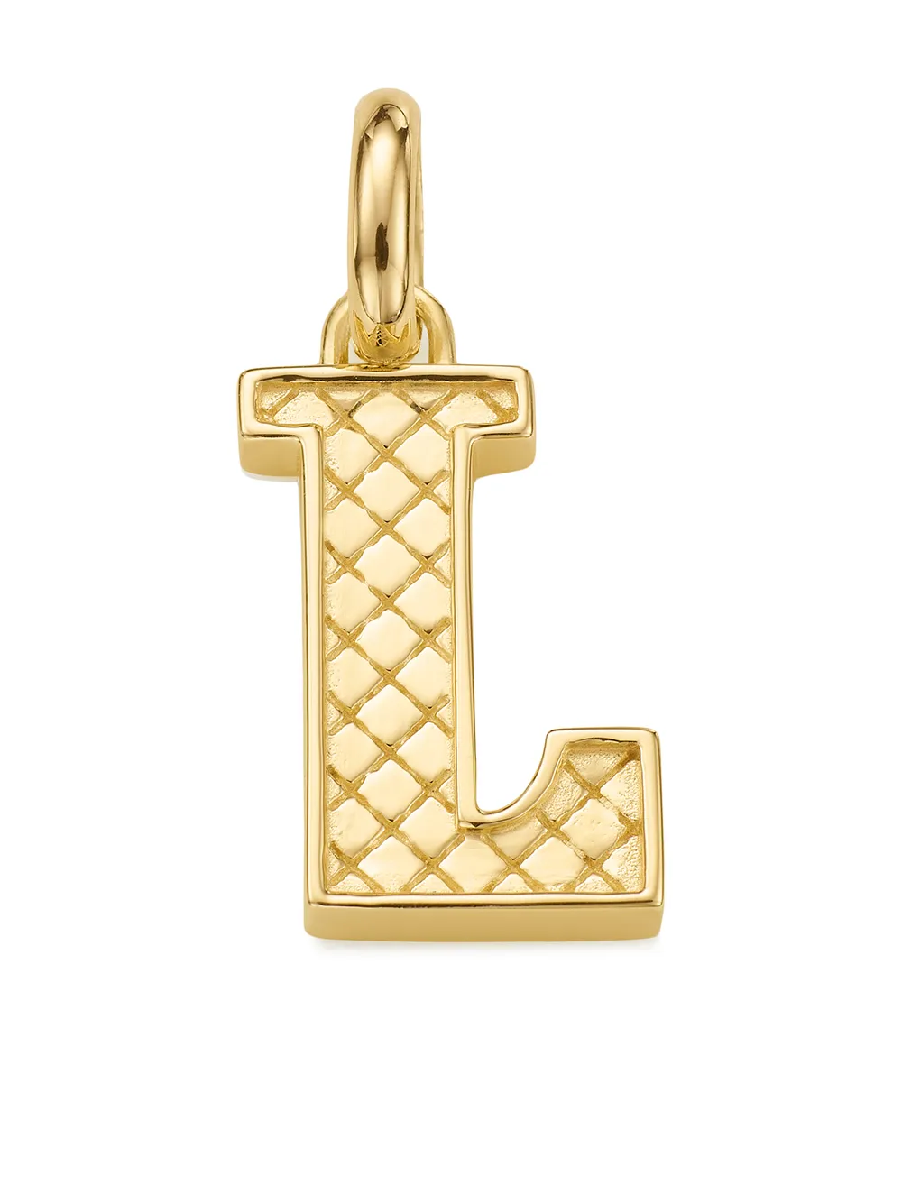 

Monica Vinader Alphabet L pendant charm - Gold