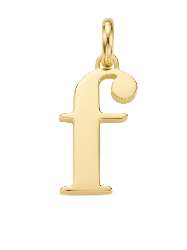 Monica Vinader Alphabet F Pendant Charm 