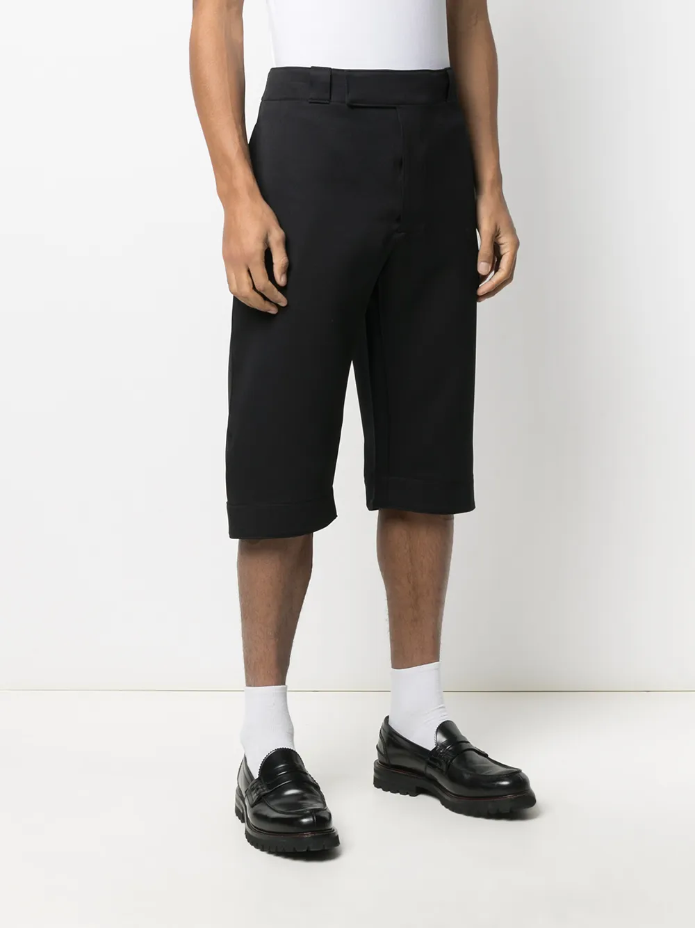 Prada Kurze Hose Mit Logo   Schwarz 