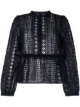 Image 1 of Baum Und Pferdgarten zipped embroidered peplum blouse