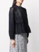 Baum Und Pferdgarten zipped embroidered peplum blouse