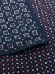 Canali geometric print pocket square