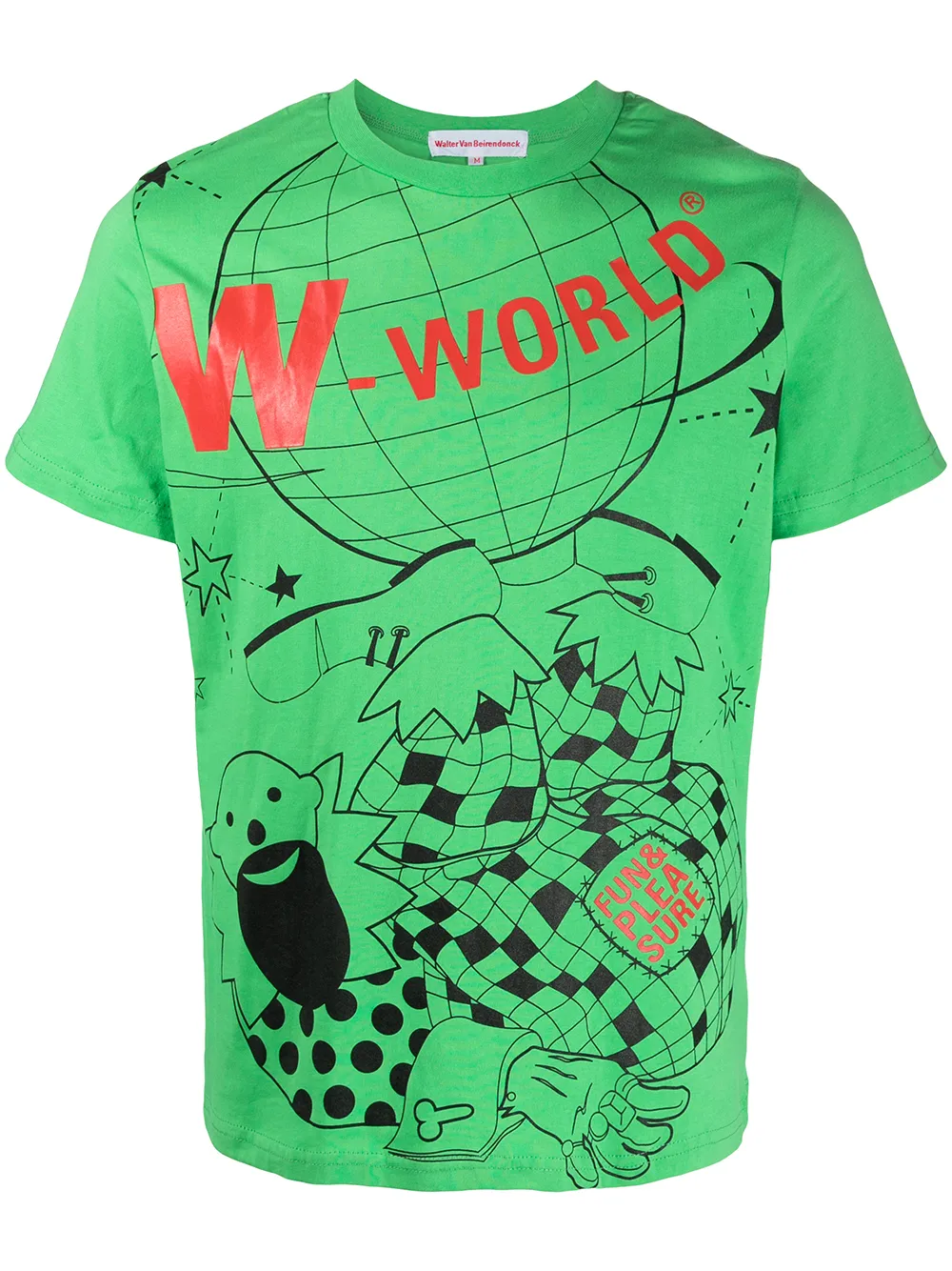 

Walter Van Beirendonck Pre-Owned playera Walter World - Verde