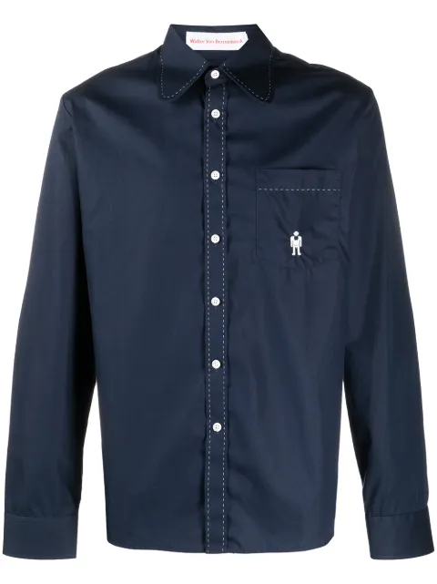 Walter Van Beirendonck Pre-Owned round embroidery shirt