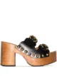 Image 1 of Chloé Lauren 50mm leather clog sandals