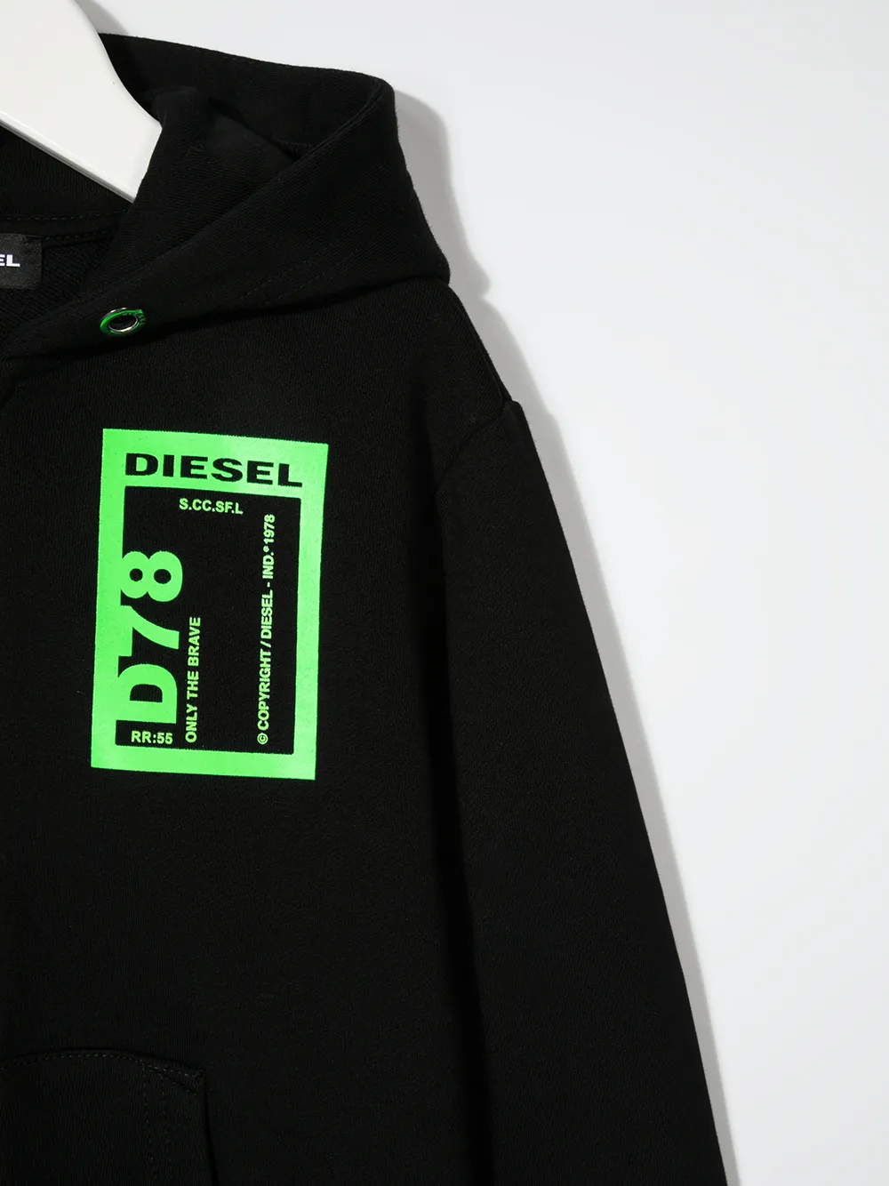 фото Diesel kids худи на молнии с логотипом