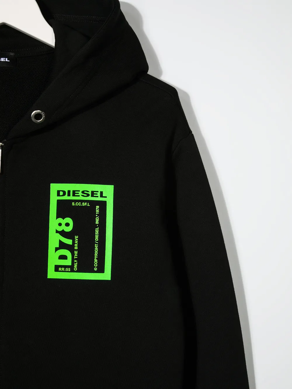 фото Diesel kids худи на молнии с логотипом