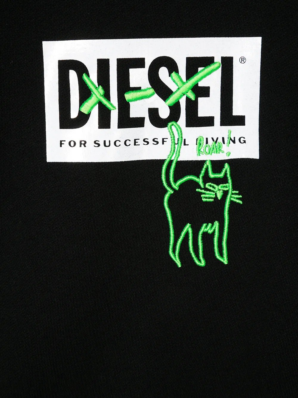 фото Diesel kids толстовка с круглым вырезом и логотипом