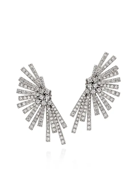 CORSAGE Par de brincos em ouro branco com diamantes