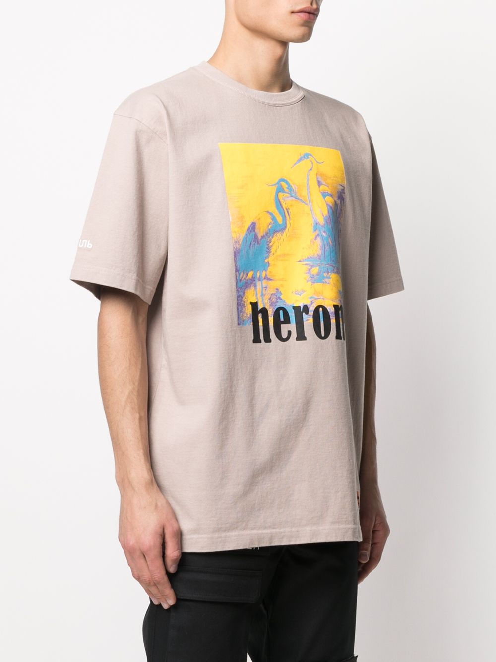 фото Heron preston футболка с графичным принтом и логотипом