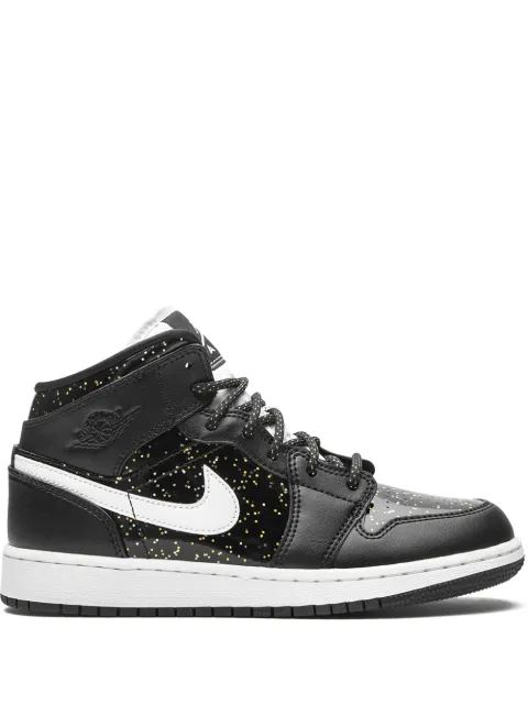 Jordan Kids Jordan 1 Mid SE "Black Glitter" sneakers