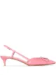 Image 1 of Valentino Garavani Vlogo 40mm slingback pumps
