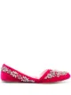 Image 1 of Giambattista Valli crystal-embellished ballerina shoes