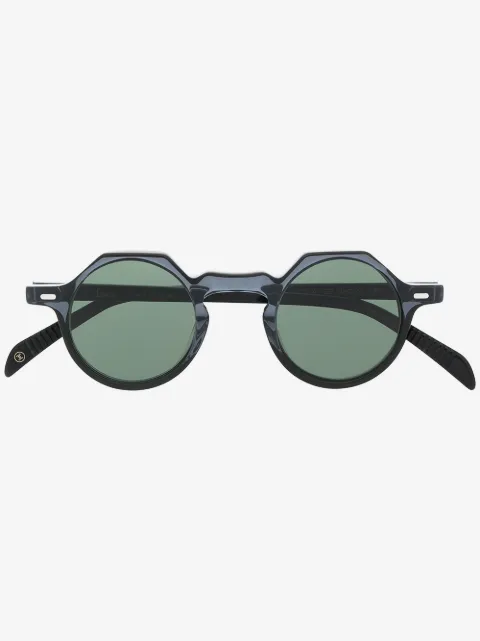 Lesca Yoga round frame sunglasses