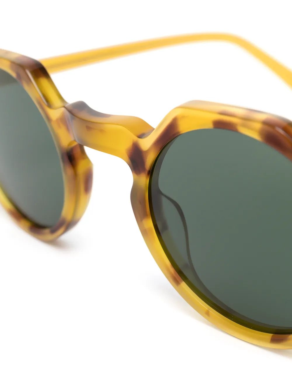  Lesca Runde Yoga Sonnenbrille   Gelb 