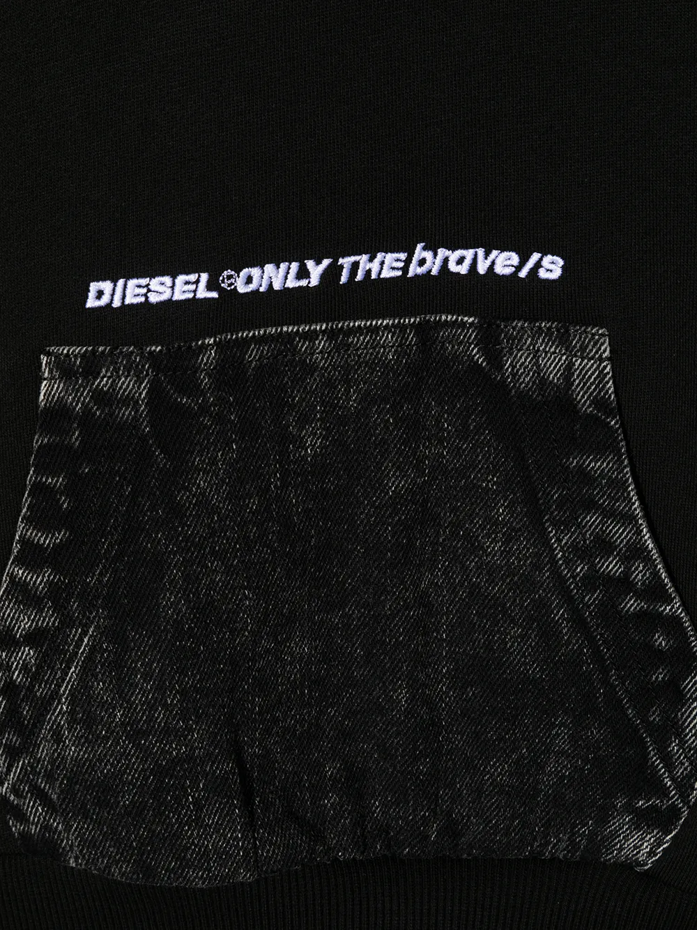 фото Diesel kids худи с вышитой надписью