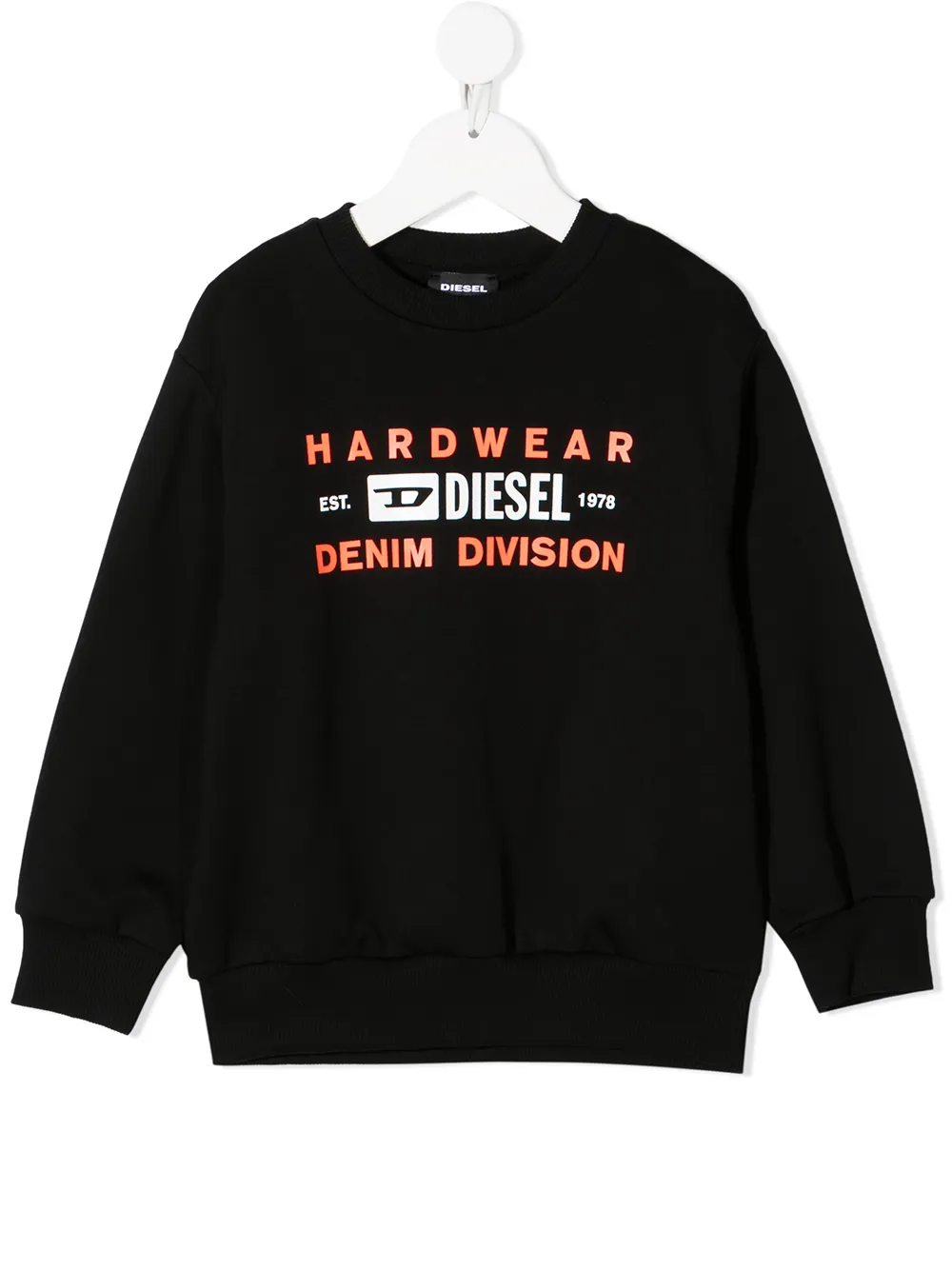фото Diesel kids толстовка с круглым вырезом и логотипом