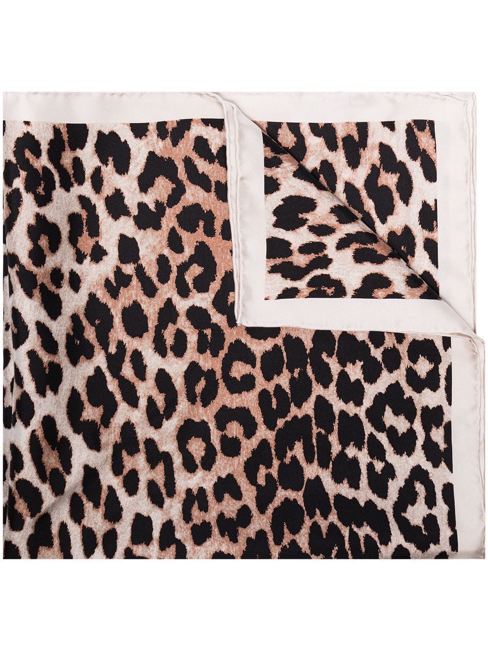 фото Ganni платок с леопардовым принтом