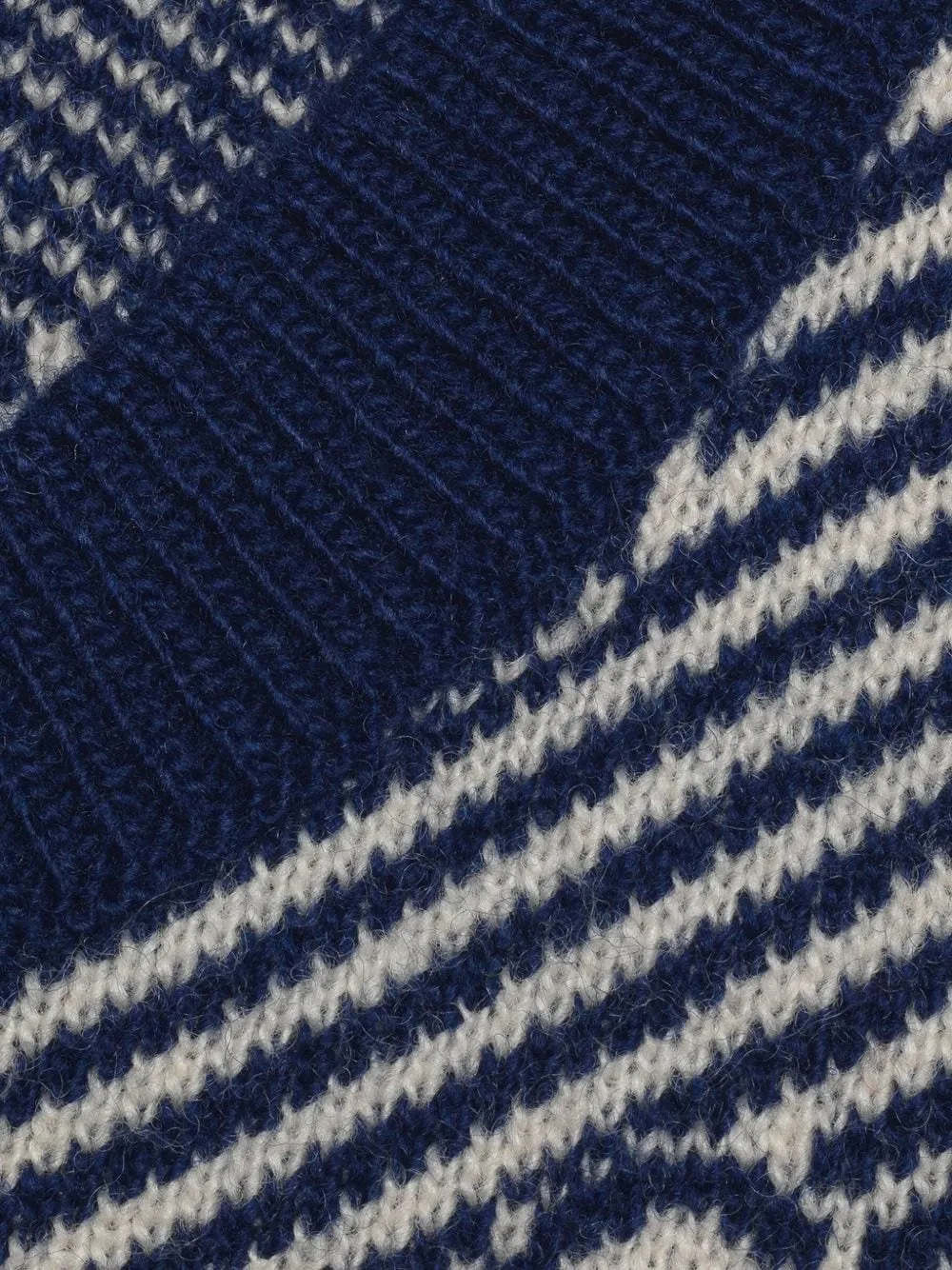  Gucci Kids Jacquard Pullover Mit Gg Streifen   Blau 