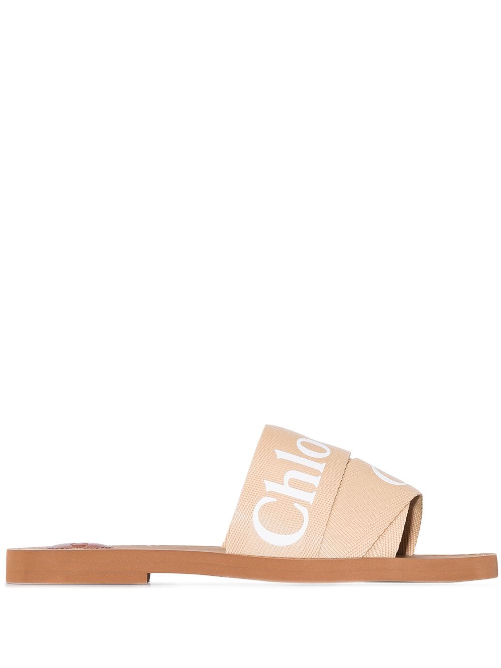Chloé Woody logo strap sandals
